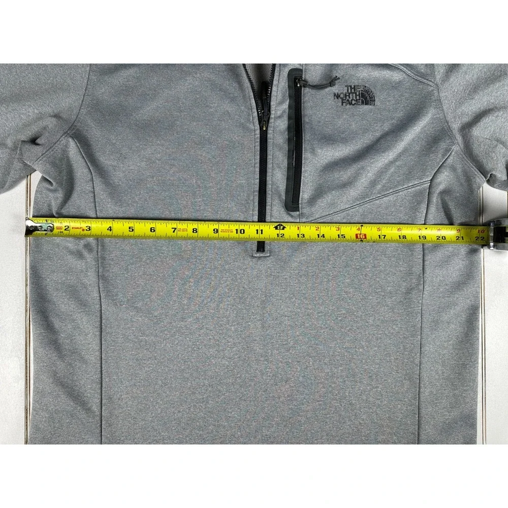 The North Face Hoodie Mens XL Gray Quarter Zip Performance Fleece Pullover